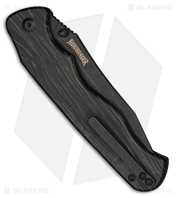 CIVIVI HEADBANGER Liner Lock Knife Green & Black G-Mascus (3.8" Black SW)