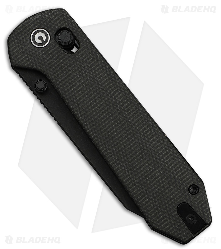 CIVIVI Over Yonder Crossbar Lock Knife Dark Green Canvas Micarta (3.4" Black SW)