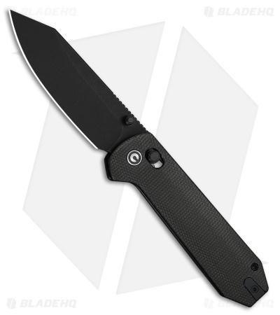 CIVIVI Over Yonder Crossbar Lock Knife Dark Green Canvas Micarta (3.4" Black SW)