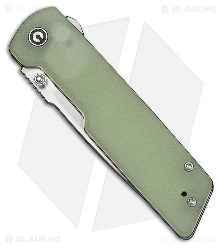 CIVIVI Zygon Top Crossbar Lock Knife Natural G-10/Blue GID (3.24" Satin)