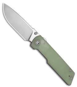 CIVIVI Zygon Top Crossbar Lock Knife Natural G-10/Blue GID (3.24" Satin)