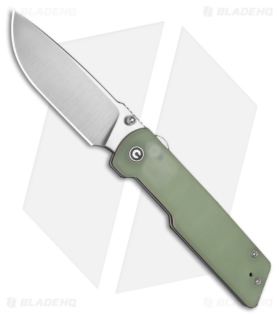CIVIVI Zygon Top Crossbar Lock Knife Natural G-10/Blue GID (3.24" Satin)