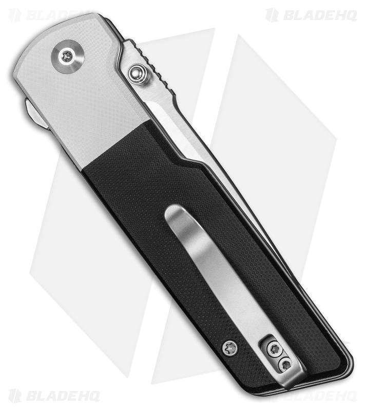 CIVIVI Zygon Top Crossbar Lock Knife White & Black G-10 (3.24" Satin)