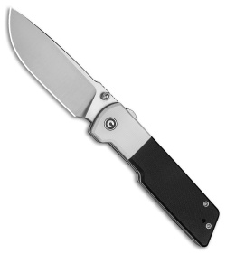 CIVIVI Zygon Top Crossbar Lock Knife White & Black G-10 (3.24" Satin)