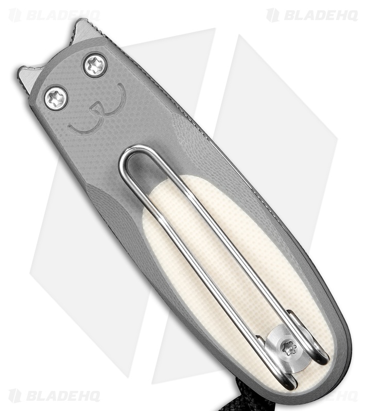CIVIVI Purr Double Detent Slip Joint Knife Gray & Ivory G-10 (1.8" Satin)