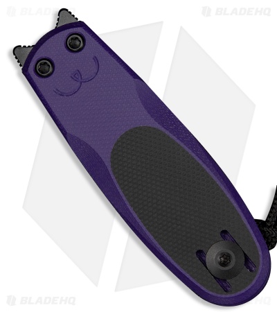 CIVIVI Purr Double Detent Slip Joint Knife Purple & Black G-10 (1.8" Black SW)