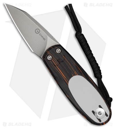 CIVIVI Purr Double Detent Slip Joint Knife Orange/Black/White G-10 (1.8" SW)