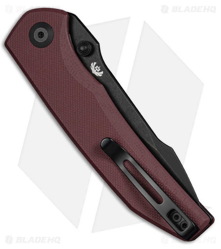 CIVIVI Ryson-E Liner Lock Knife Burgundy G-10 (3.32" Black Stonewash)