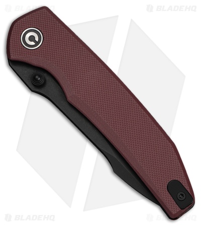 CIVIVI Ryson-E Liner Lock Knife Burgundy G-10 (3.32" Black Stonewash)