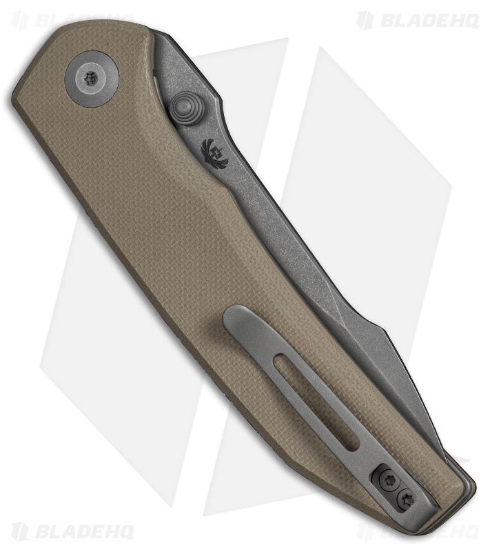 CIVIVI Ryson-E Liner Lock Knife Tan G-10 (3.32" Gray Stonewash)
