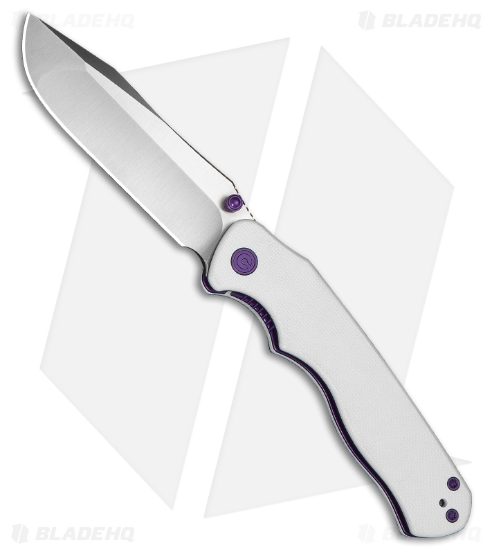 CIVIVI HEADBANGER EP Liner Lock Knife White G-10 (3.3" Satin Nitro-V) C25109-1
