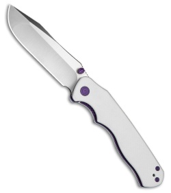 CIVIVI HEADBANGER EP Liner Lock Knife White G-10 (3.3" Satin Nitro-V) C25109-1