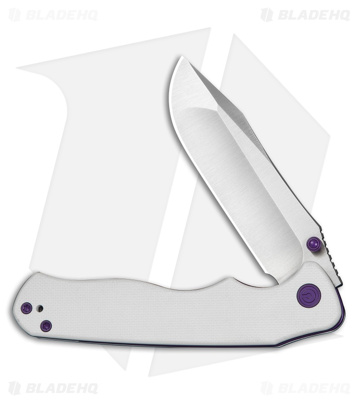 CIVIVI HEADBANGER EP Liner Lock Knife White G-10 (3.3" Satin Nitro-V) C25109-1
