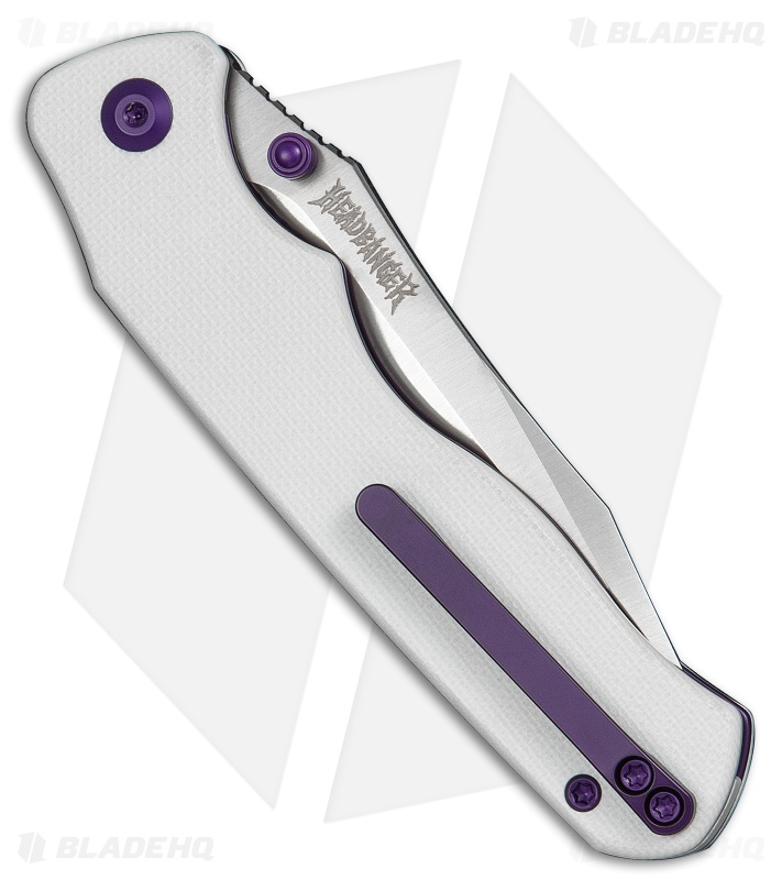 CIVIVI HEADBANGER EP Liner Lock Knife White G-10 (3.3" Satin Nitro-V) C25109-1