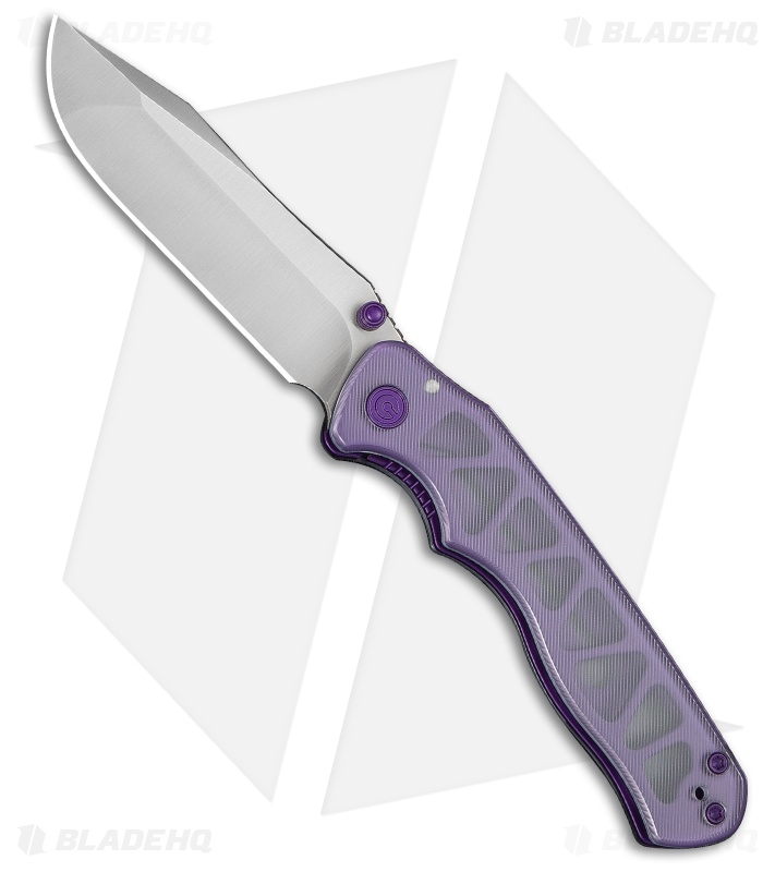 CIVIVI HEADBANGER EP Liner Lock Knife Clear Lexan (3.3" Satin Nitro-V) C25109B-1