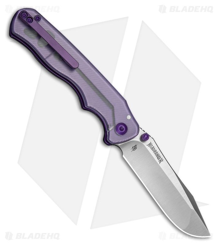 CIVIVI HEADBANGER EP Liner Lock Knife Clear Lexan (3.3" Satin Nitro-V) C25109B-1