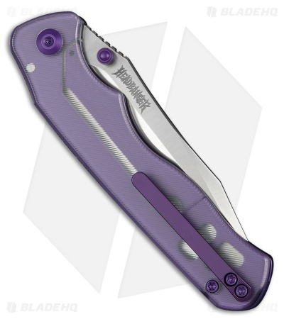 CIVIVI HEADBANGER EP Liner Lock Knife Clear Lexan (3.3" Satin Nitro-V) C25109B-1