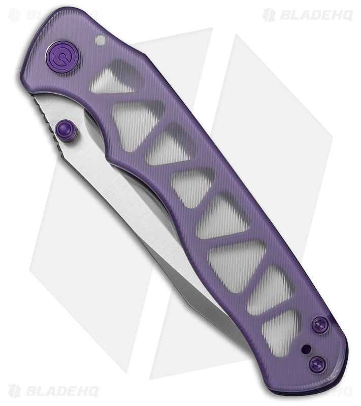 CIVIVI HEADBANGER EP Liner Lock Knife Clear Lexan (3.3" Satin Nitro-V) C25109B-1