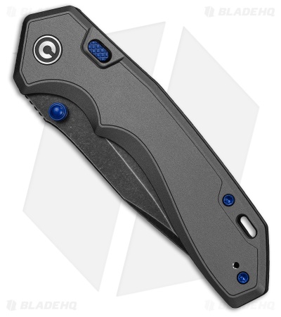 CIVIVI Elite Brova Top Liner Lock Knife Gray Aluminum (3.4" Black SW)