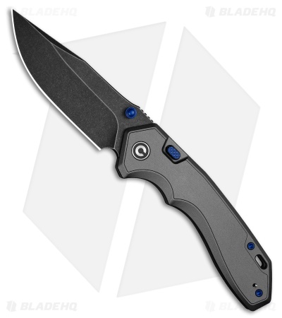 CIVIVI Elite Brova Top Liner Lock Knife Gray Aluminum (3.4" Black SW)
