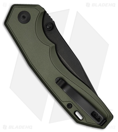 CIVIVI Elite Brova Top Liner Lock Knife Forest Green Aluminum (3.4" Black SW)