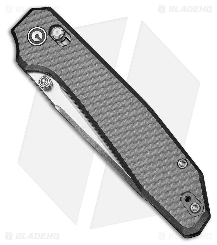CIVIVI Elite Tessera Crossbar Lock Knife Diamond Pattern Gray Al (3.37" Satin)