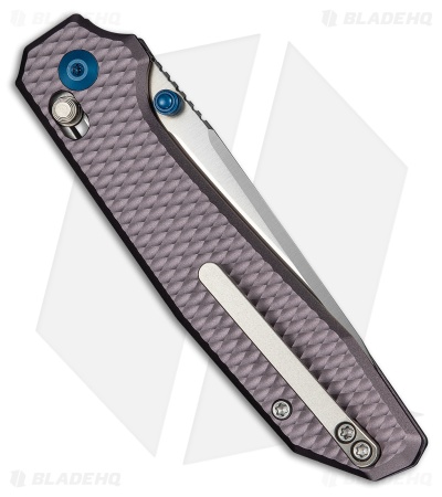 CIVIVI Elite Tessera Crossbar Lock Knife Diamond Pattern Purple Al (3.37" Satin)