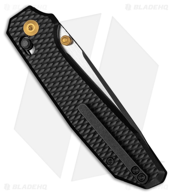 CIVIVI Elite Tessera Crossbar Lock Knife Diamond Pattern Black Al (3.37" 2T)