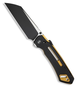 CIVIVI Buster FG Superlock Knife Black Coarse G-10 (4.2&quot; Black SW/Satin) | 229129