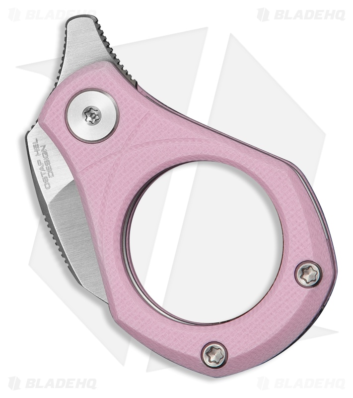 CIVIVI Pyrus Utility Hawkbill Knife Powder Pink G-10 (0.65" Satin)