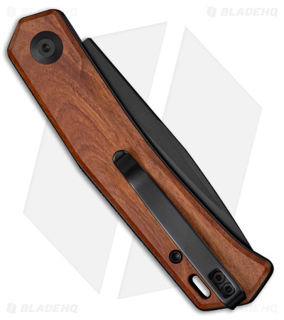 SENCUT Braxx Slip Joint Knife Guibourtia Wood (3.1" Black D2)