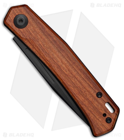 SENCUT Braxx Slip Joint Knife Guibourtia Wood (3.1" Black D2)