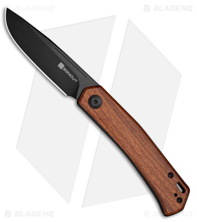 SENCUT Braxx Slip Joint Knife Guibourtia Wood (3.1" Black D2)