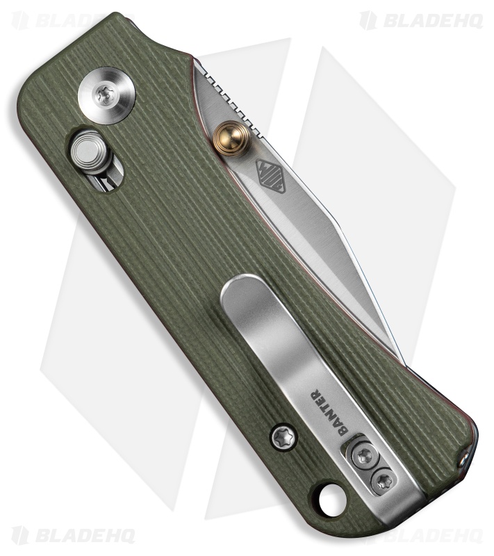 CIVIVI Baby Banter 2 - TG Crossbar Lock Knife Milled Green/Red G-10 (2.3" Satin)