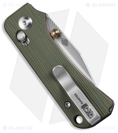 CIVIVI Baby Banter 2 - TG Crossbar Lock Knife Milled Green/Red G-10 (2.3" Satin)