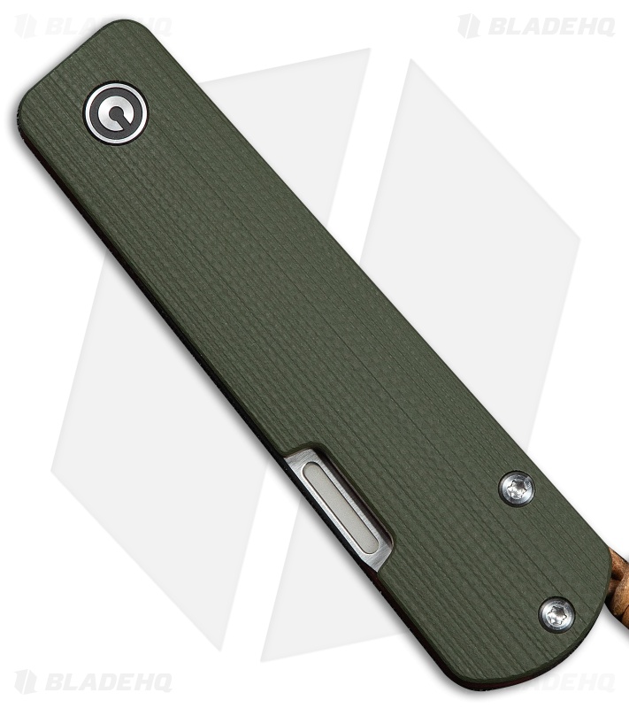 CIVIVI Sippy Sendy Slip Joint Knife Miled Green & Red G-10 (2.8" Satin)