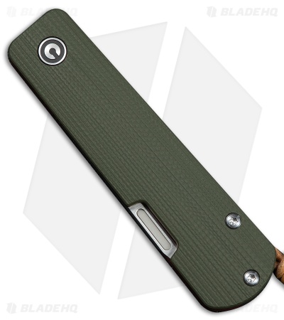 CIVIVI Sippy Sendy Slip Joint Knife Miled Green & Red G-10 (2.8" Satin)