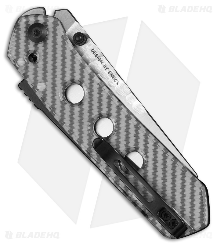 CIVIVI Vision FG Superlock Knife Polished Clear Lexan (3.5" Satin Rock-Grind)