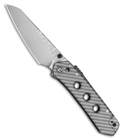 CIVIVI Vision FG Superlock Knife Polished Clear Lexan (3.5" Satin Rock-Grind)