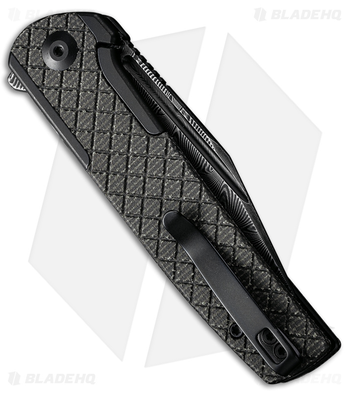 CIVIVI Cachet Frame Lock Knife Micarta Damascus - Blade HQ