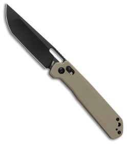 CJRB Bellona Crossbar Lock Knife Desert G-10 (3.7" Black PVD)
