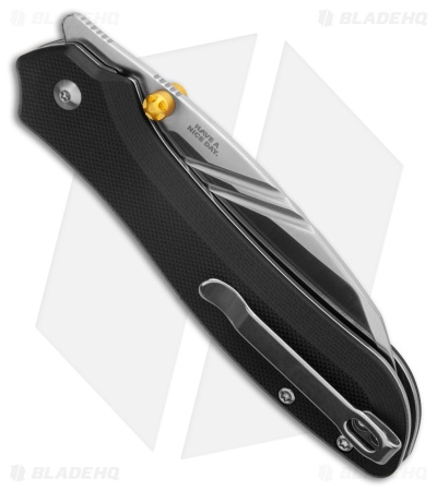 CJRB Fugly Liner Lock Knife Black G-10 (3.5" Sand Polish)