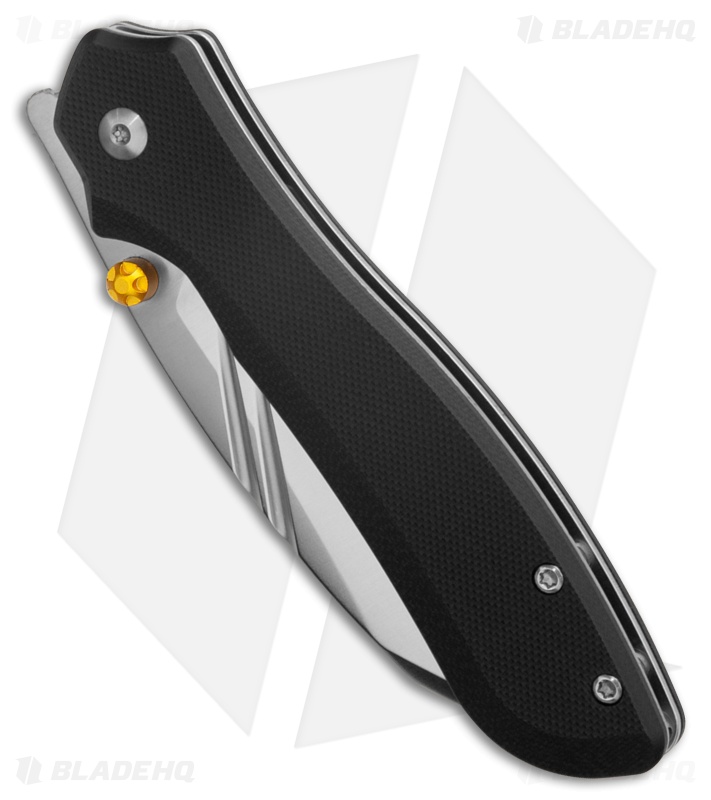 CJRB Fugly Liner Lock Knife Black G-10 (3.5" Sand Polish)
