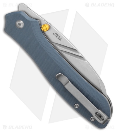 CJRB Fugly Liner Lock Knife Gray G-10 (3.5" Sand Polish)