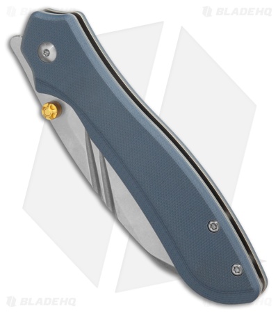 CJRB Fugly Liner Lock Knife Gray G-10 (3.5" Sand Polish)