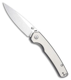 CJRB Kain Liner Lock Knife Gray Aluminum (3" Stonewash)