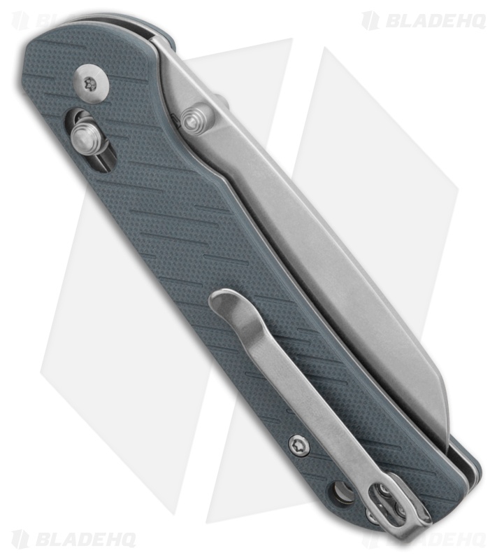 CJRB Lyrid Crossbar Lock Knife Gray G-10 (3.1" Stonewash)