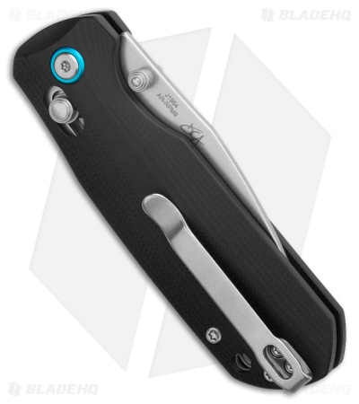 CJRB Maximal Crossbar Lock Knife Black G-10 (3" Stonewash)