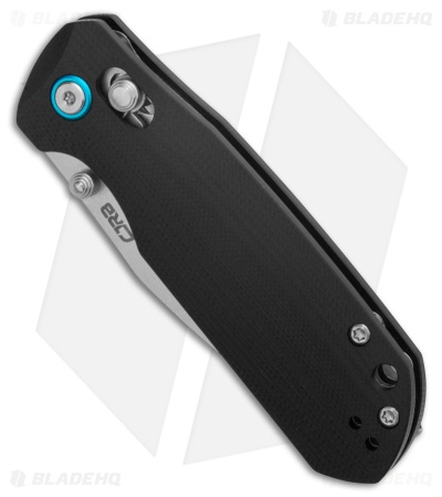 CJRB Maximal Crossbar Lock Knife Black G-10 (3" Stonewash)