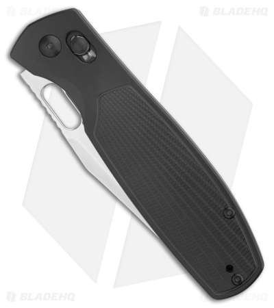 CJRB Prado Crossbar Lock Knife Black Radial Steel (3.75" Polished S90V)